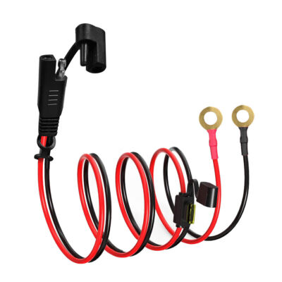 2M 14AWG Battery Cable Tender Terminal Ring Sae Connector Harness Extension Cord
