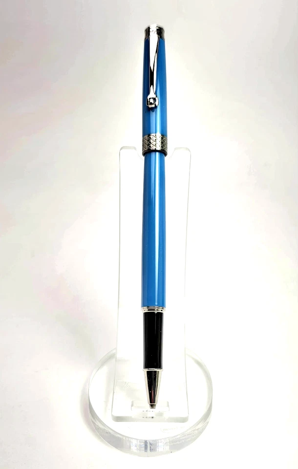 Montegrappa Piacere голубой шариковая ручка ISPYRRBB и кожаный мешочек (без бумаги) - Изображение 4 из 4