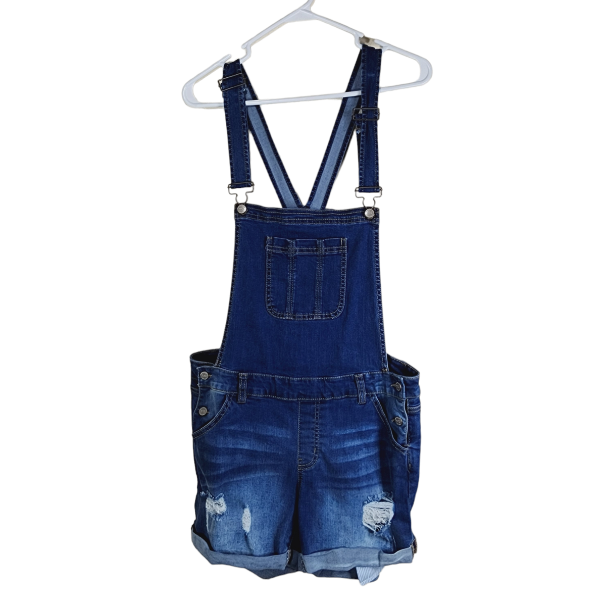 Wax Jeans Overalls Denim Shorts Womens Juniors Stretch Plus Size 2XL