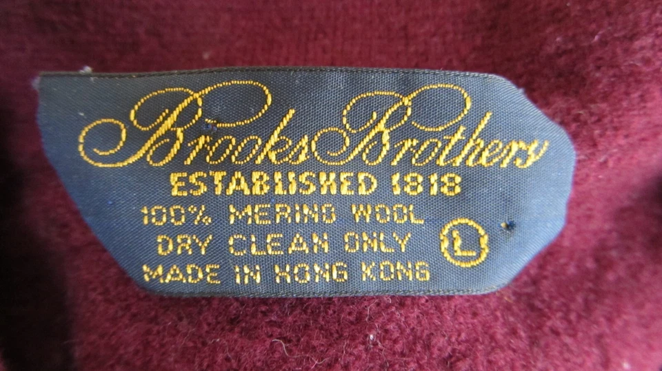 Vintage 90s Brooks Brothers 100% Merino Wool Argyle Sweater XS/S - Image 3 of 3