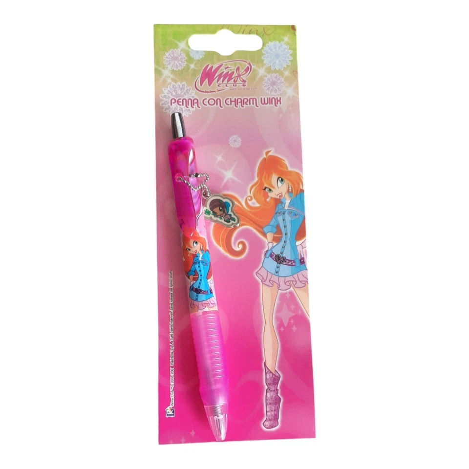 GIOCHI PREZIOSI Penna a Scatto con Charms delle Winx - Blister Scuola e Regalini di Fine Festa