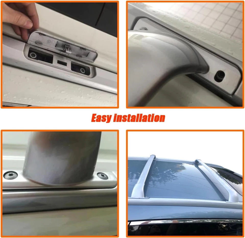 Barras transversales para portaequipajes de techo para Infiniti (2014-2021) QX60 y JX35 - Barras transversales plateadas Foto 2 de 4