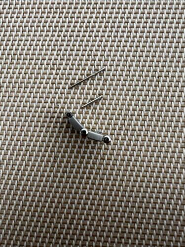 Genuine New OMEGA Constellation Men's 18mm Band Bracelet 2 Links Matte #366 - Picture 3 of 4
