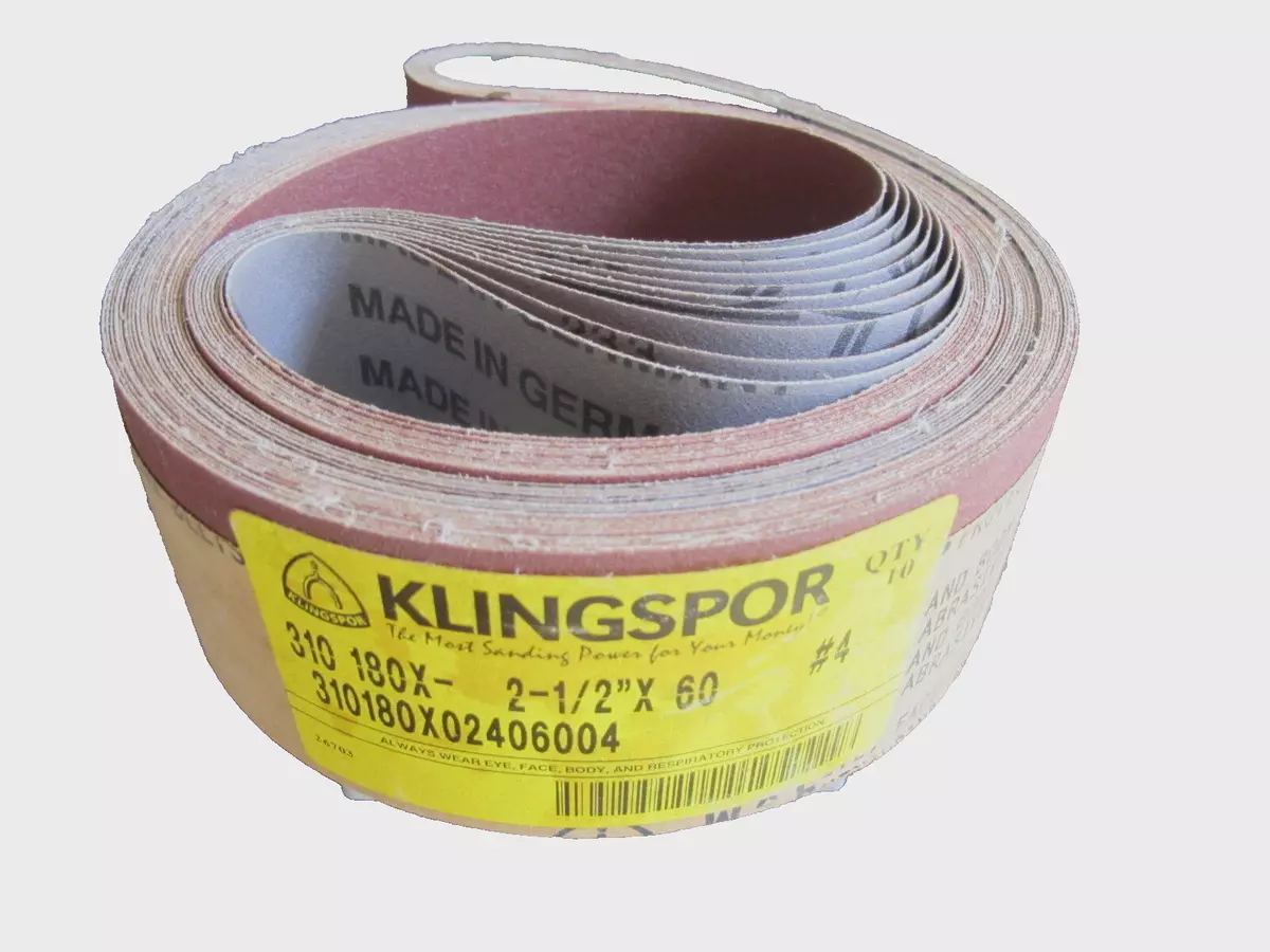 KLINGSPOR SANDING BELTS 2 1 2