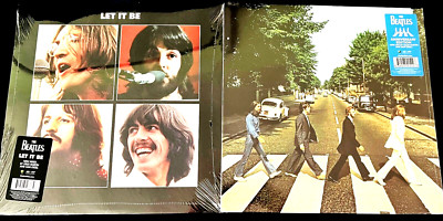 2 BEATLES VINYL LP NEW  Abbey Road & Let It Be New Mix Giles Martin & O'kell NEW