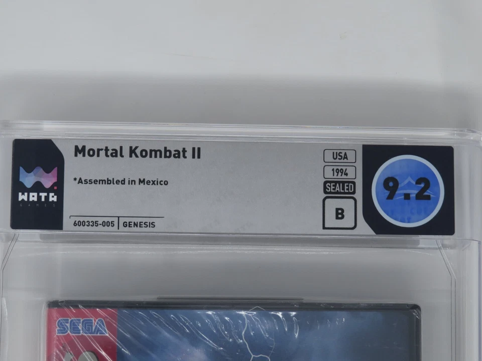 Mortal Kombat 2 Sega Genesis Midway Factory Sealed Video Game Wata 9.2 Graded II - Image 2 of 4