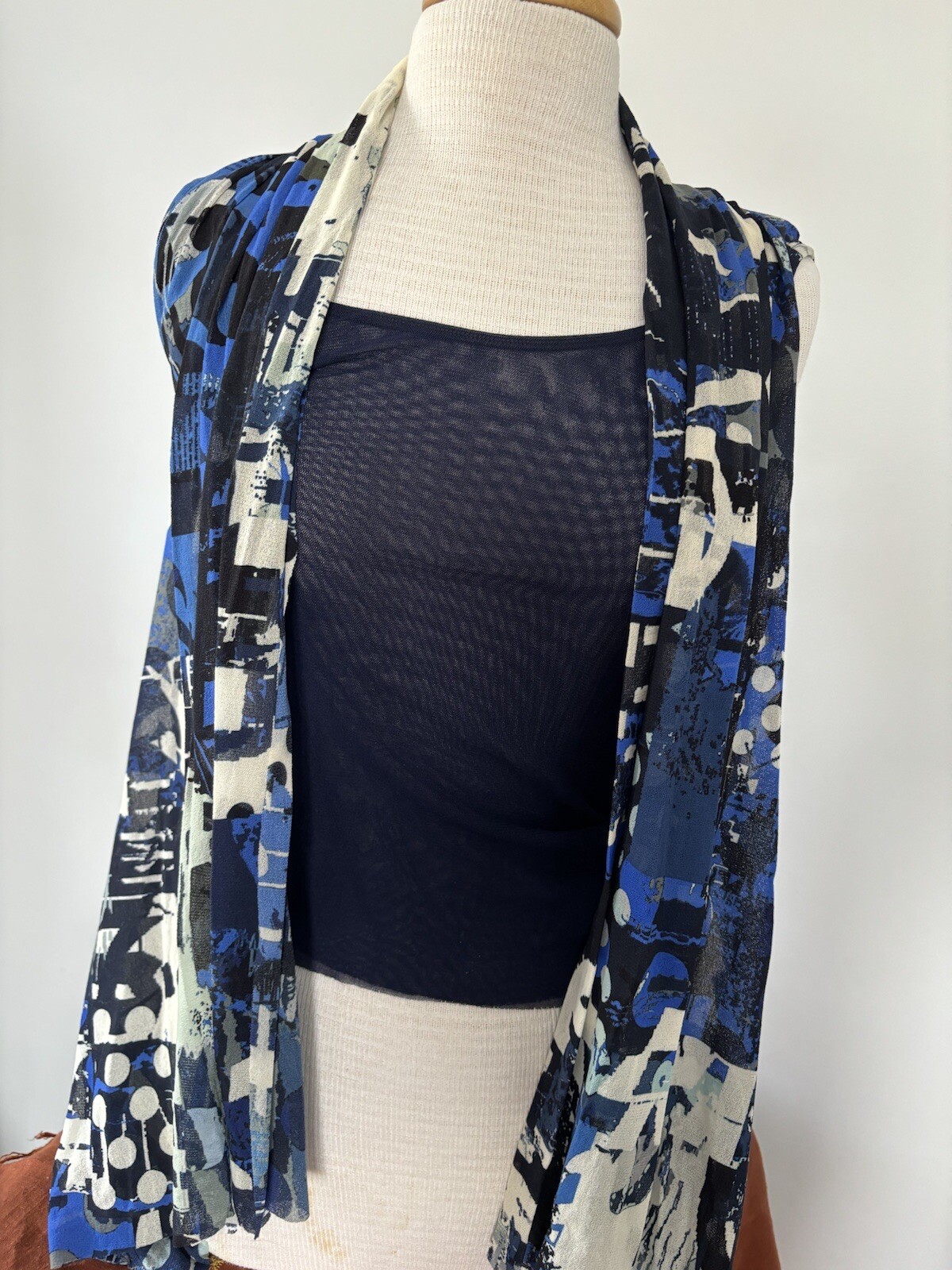FUZZI Abstract Pattern Sleeveless Cami With Sides… - image 1
