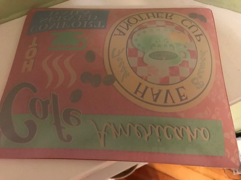 Cafe Americano Glass Multicolor Neo-Classical Collection 12" X 10" Glass Platter - Image 3 of 4