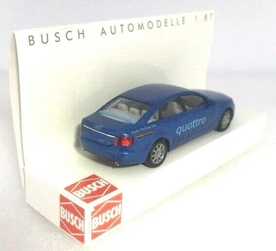 RARO! Audi A6 Quattro Sedán - Busch 1:87 HO - Azul Sedán 49601 Foto 2 de 4