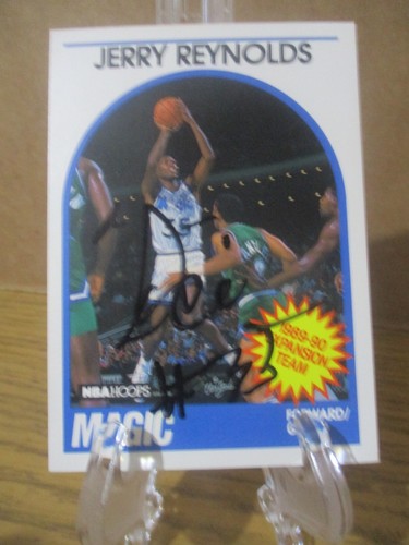 JERRY "ICE" REYNOLDS SIGNED/AUTOGRAPHED HOOPS CARD ORLANDO MAGIC NBA - Picture 2 of 4