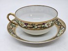 Antique 1930's Nippon Morriage Porcelain Hand Painted Teacup & Saucer Set Japan