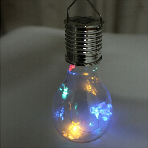 Solar Hanging Camping Lights for Garden Yard Pathway Waterproof LED Light Bulb - Picture 10 of 14