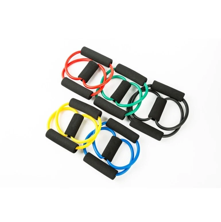 Yoga Fitness Resistencia 8 Palabras Expansor de Pecho Cuerda Entrenamiento Músculo Fitness Elasti Foto 2 de 4