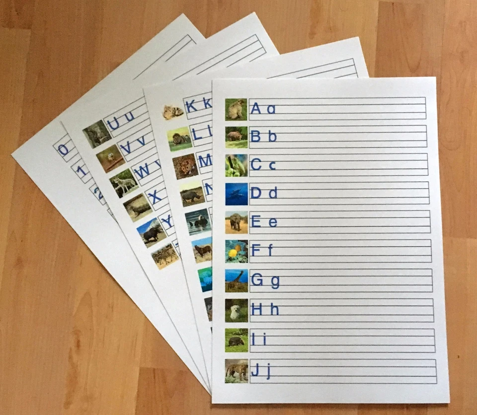 MARKENLOS ABC Vorschule schreiben lernen Ziffern Zahlen Schreibübungen Grundschule Übungen