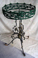 Frankreich Jugendstil Blumensäule Blumenständer Eisen geschmiedet Blumentisch