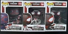 Funko Pop Lot Of 3 Spider-Man Miles Morales Marvel Suit Classic TRACK