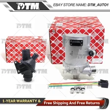FEBI Electric Water Pump with Thermostat Kit For BMW 328i 525xi X3 528i 530xi X5
