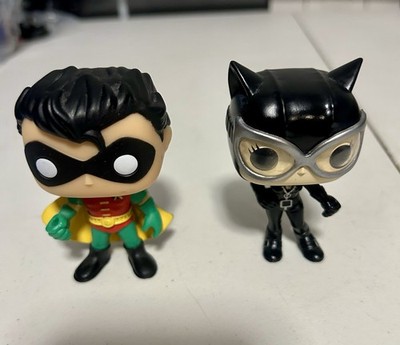 Lot Of 2 Funko s - Robin & Catwoman - Preowned ~3 