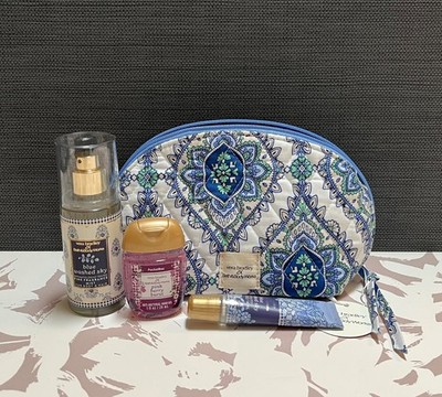 Bath & Body Works Vera Bradley Blue Paisley Gift Set - Mist, Pocketbac, Gloss
