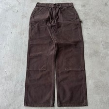 Vintage Y2K Carhartt DKB brown double knee work wear carpenter pants