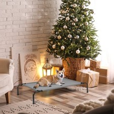 Large Dog Cat Bed Elevated Pet Cot Indoor Outdoor Camping Steel Frame