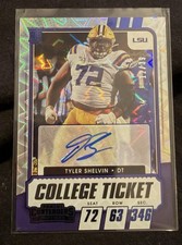 2021 Panini Contenders Draft Picks -College Ticket Autographs Tyler Shelvin #202