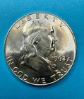 1962-D Franklin Half Dollar 90% Silver Brilliant Uncirculated Denver Mint