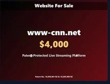 For Sale: www-cnn.net – Live Streaming Patent-Backed Domain!