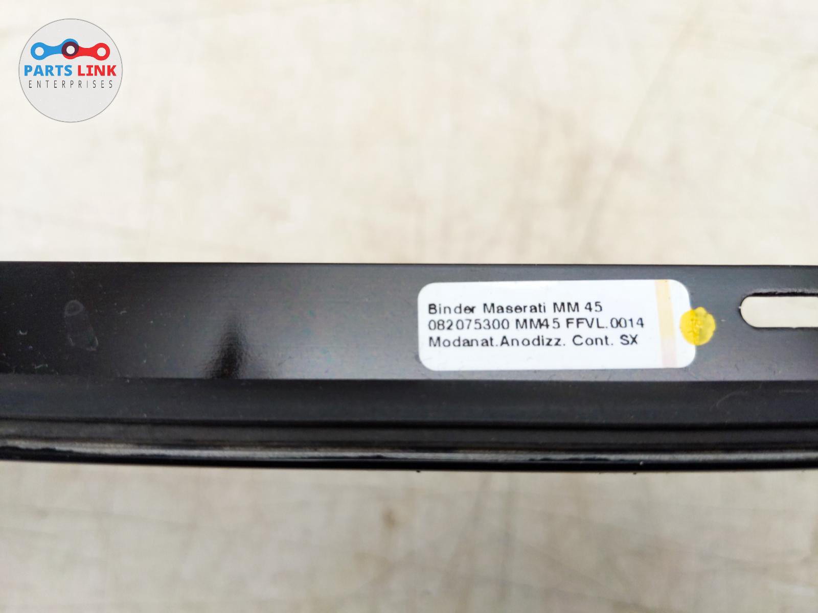 07-19 MASERATI GRANTURISMO FRONT LEFT WINDOW CEILING TRIM DRIP APPLIQUE MOLDING