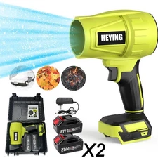 Cordless Leaf Blower Portable Dust Cleaner Handheld Blowers 2 x 4.0Ah Batteries