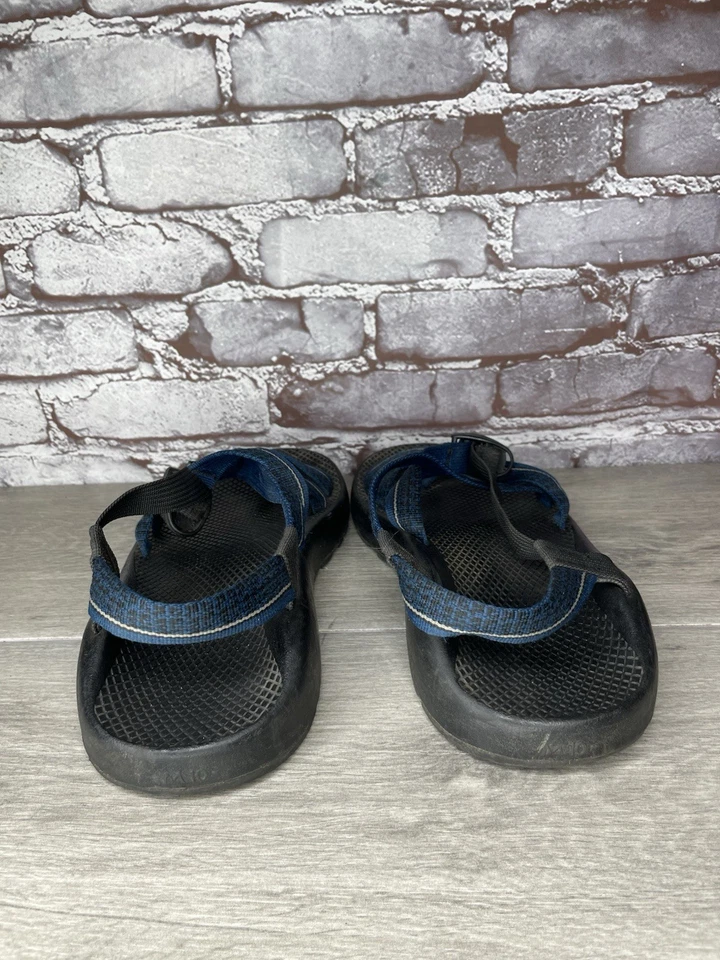 Мужские пляжные сандалии Chaco синие нейлоновые синтетические с петлей на носке с ремешками размер 10 М США/43 ЕС - Изображение 3 из 4