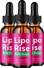 (3 Pack) Lipo Rise Liquid Drops – LipoRise Natural Blend Healthy Organic Support