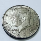 1964 Kennedy Half Dollar 90% Silver Circulated Coin #5942