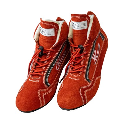 Zamp Racing Shoes RS00100211; ZR-30 Mid-Top Red 11, SFI 3.3/5, Suede