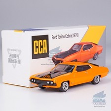 169 Ford Torino Cobra 1970 Model Car Diecast Vehicle Collection Kid Gift Orange
