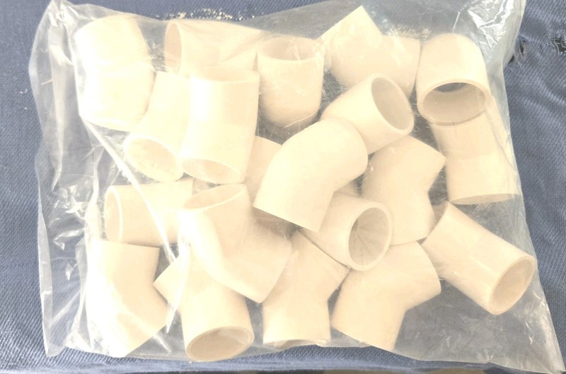 LOT OF 20 ,  1" SCH 40 PVC -U Slip to Slip 45 Degree Elbow