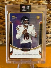 Caleb Williams 2024 Topps NOW Rookie Campaign Quarterbacks 4 Purple RC 44/75