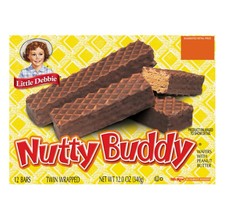 New Little Debbie Nutty Buddy Chocolate Crunchy Waffers Peanut Butter 12oz