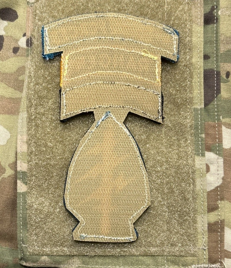 US Army Special Forces Command Patch/SF/Ranger Tab w/ Hook Full-Color SFGA - Image 2 of 2