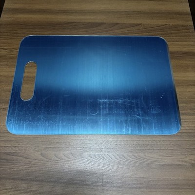 Edelstahl Schneidebrett dünn Küche Vorbereitung Brett Neu 335 mm x 230 mm