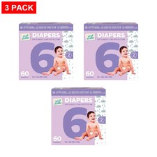 Little Journey Club Pack Diapers Size 6, 60 count - Pack of 3