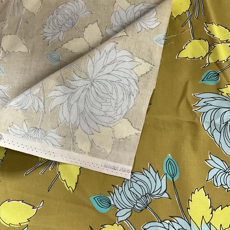 Belle by Amy Butler Floral Cotton Fabric for Rowan Home Decor 4 Yards x 44" OOP - Image 4 of 4