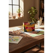 Vintage Crayola 64 Crayons Binney Smith Retired Colors Sharpener Most Never Used