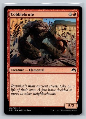 MTG Cobblebrute 138/272 C Magic Origins Red Elemental 5/2 Creature WoTC 2015