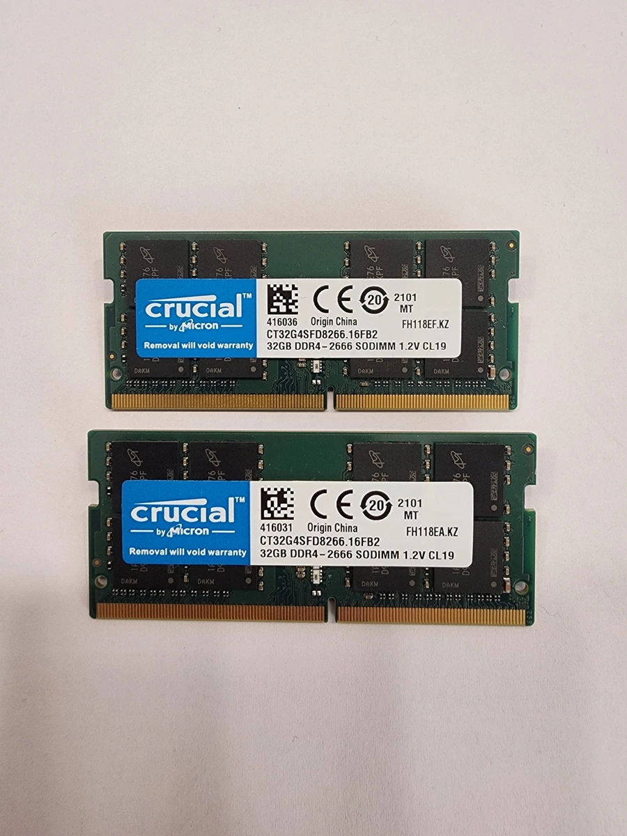 Crucial DDR4 SDRAM 64 GB Total Capacity Memory (RAM) for sale | eBay
