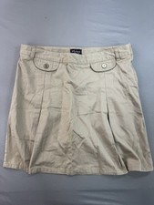French Toast Girls School Uniform Beige Khaki Pleated Skirt Skort 20