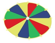 Parachute 16 Feet for Kids with 12 Handles Play Parachute for 12 Kids Tent Coope