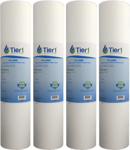 5 Micron 20 Inch X 4.5 Inch | 4-Pack Spun Wound Polypropylene Whole House Sedime - Picture 11 of 12