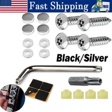 M6 Anti-Theft License Plate Screws Kits For Car Front Rear Frame Holder Mounting