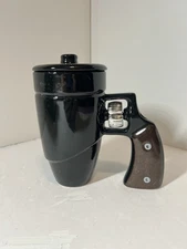 REVOLVER Novelty Ceramic Cool Gun Coffee Mug Birthday Gifts for Him, Father, Men